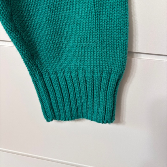 NWT Vintage Eddie Bauer 100% cotton green crew neck sweater size XL Tall - Picture 5 of 15